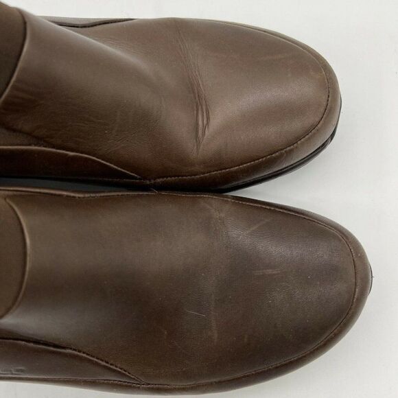 Merrell Dark Brown Spire Stretch Shoes Leather Loafer Clog Size 8 - Picture 2 of 6